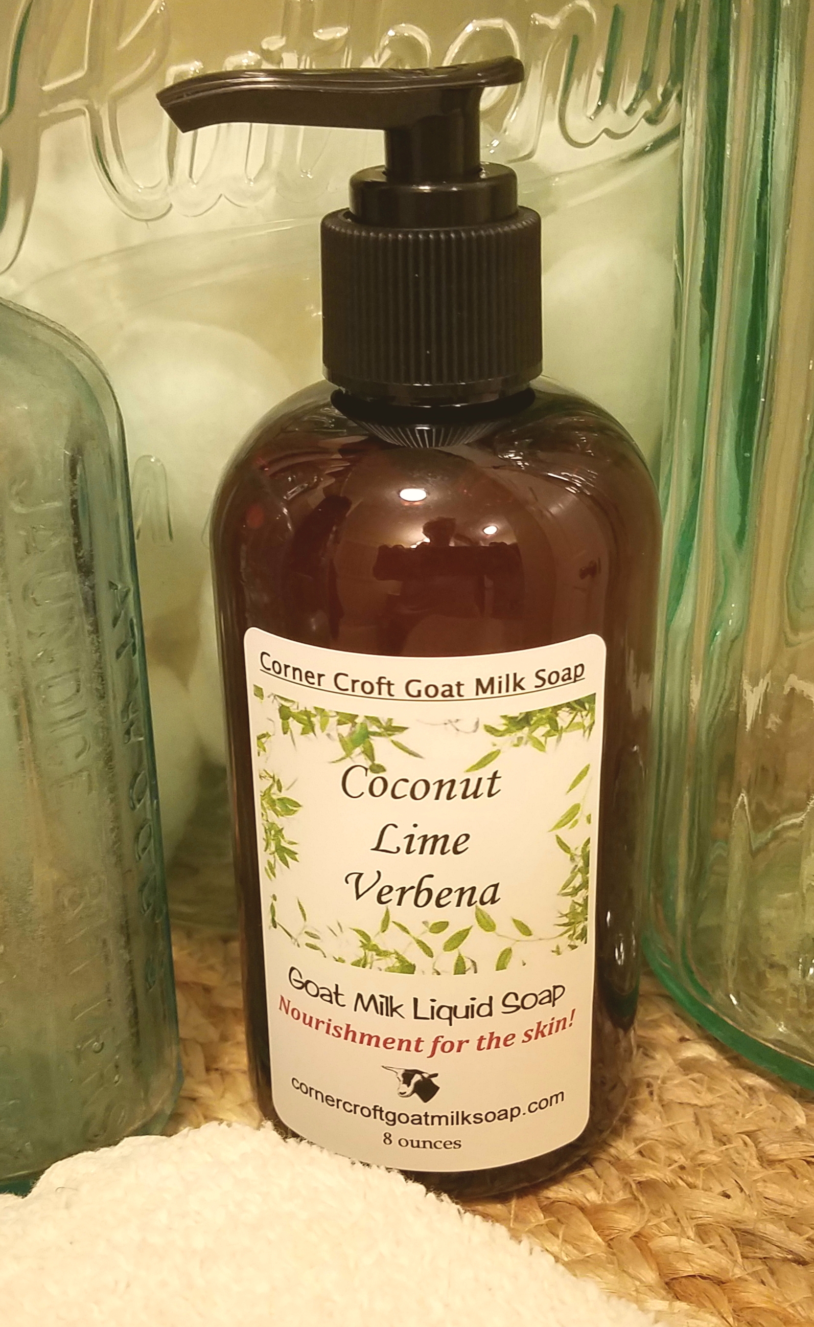 Goat Milk Liquid Soap - Coconut Lime Verbena-0 Goat Milk Liquid Soap - Coconut Lime Verbena-0