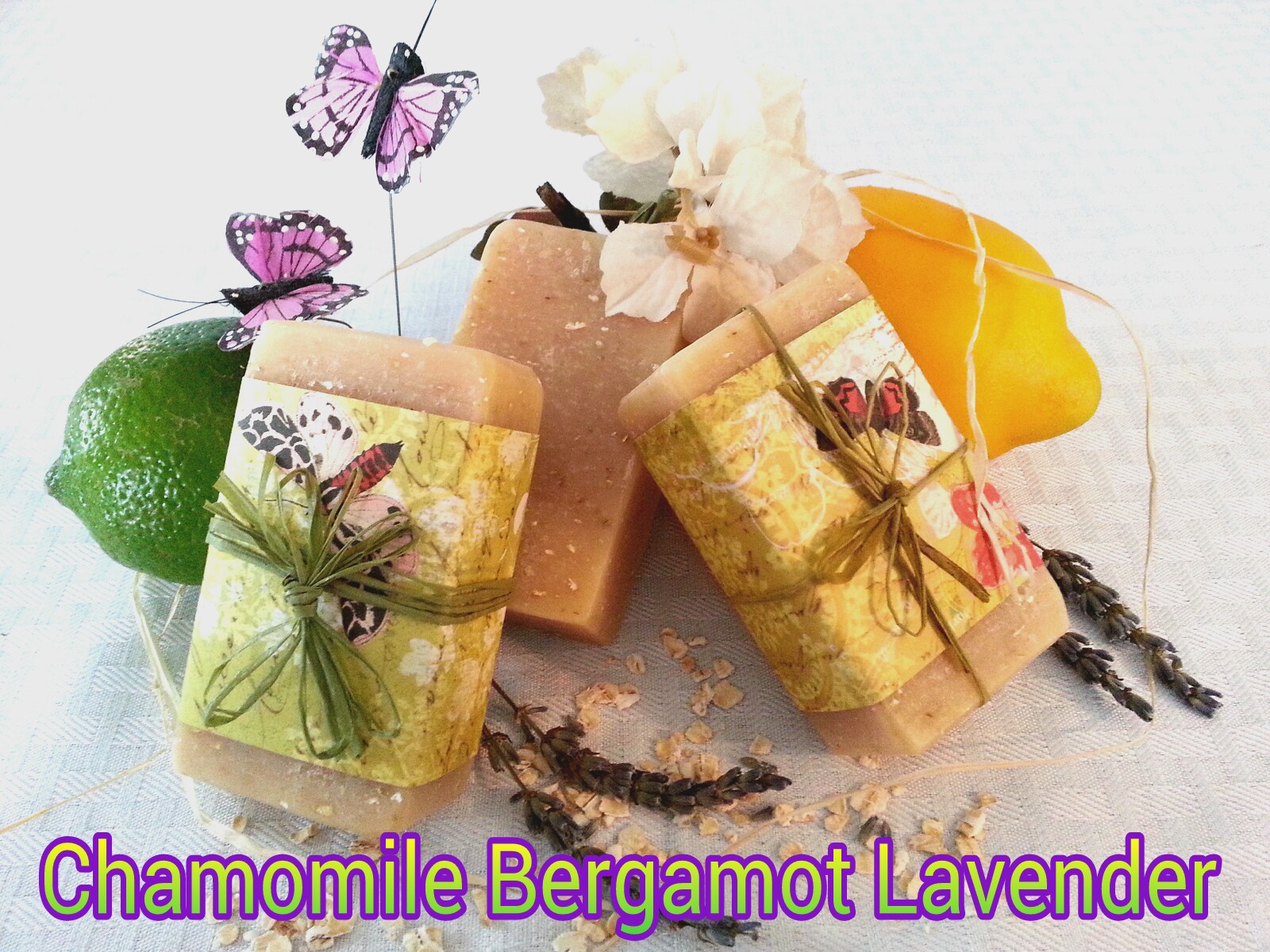 Chamomile Bergamot Lavender w/ oatmeal Goat Milk Soap-0